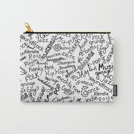 Music Genre Typographic Design Carry-All Pouch