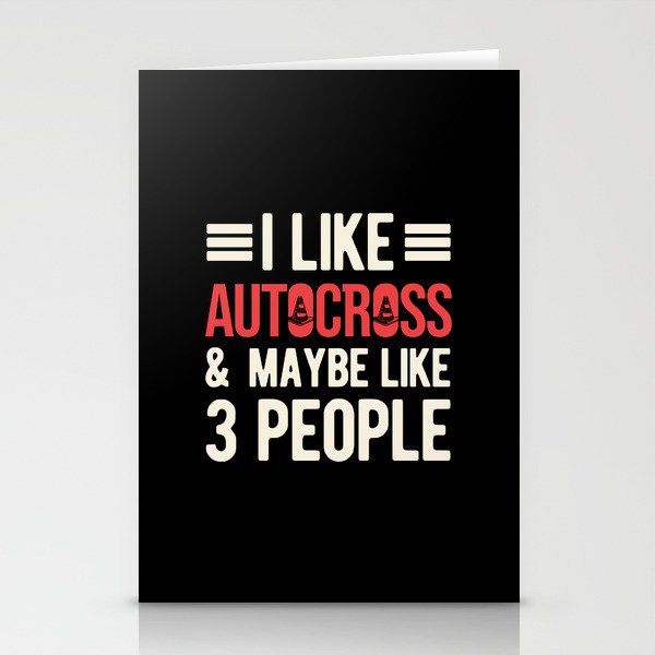 Funny Autocross Stationery Cards