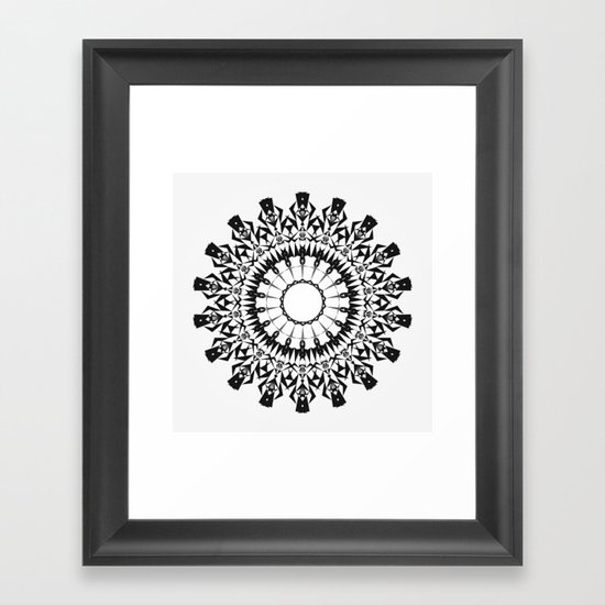 No Way Black Framed Art Print