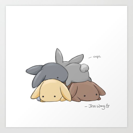 Oops Art Print