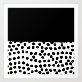 The Dots in Black Ink Art Print