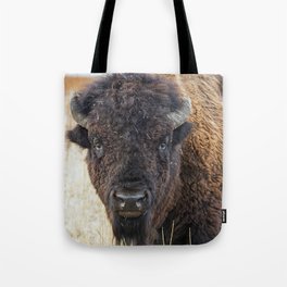 Bison / Buffalo - Staring Contest Tote Bag