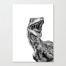 Clever Girl Velociraptor Canvas Print