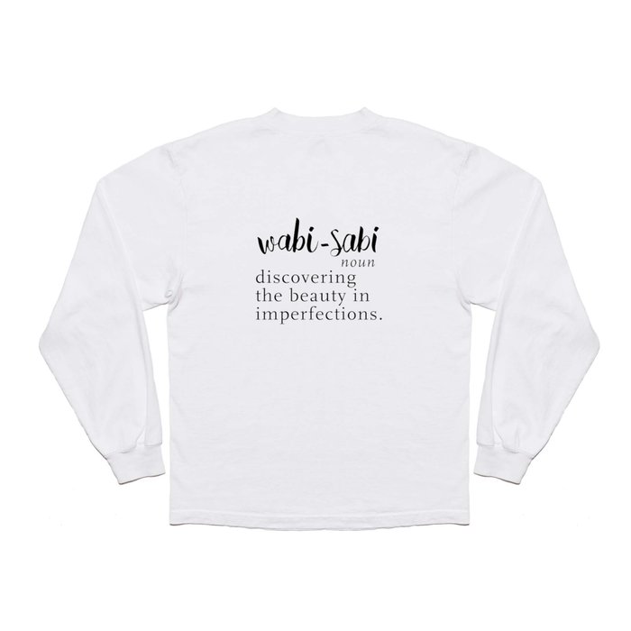 Wabi Sabi Word Nerd Definition - Blue Watercolor T Shirt by Kit