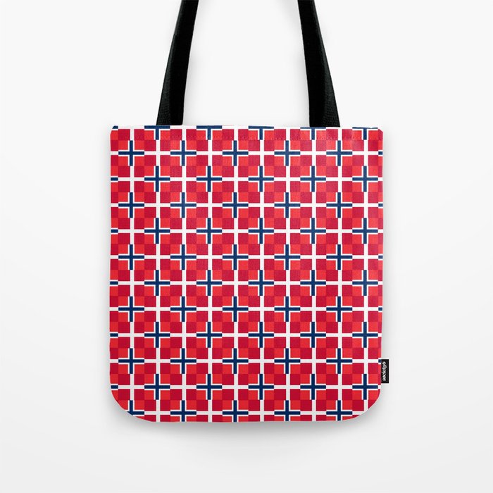 Mix of flag: norway and denmark Tote Bag