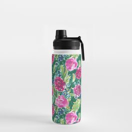 Evergreen Festive Floral Water Bottle