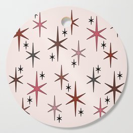 Mid Century Modern Star Sky Pink Cutting Board