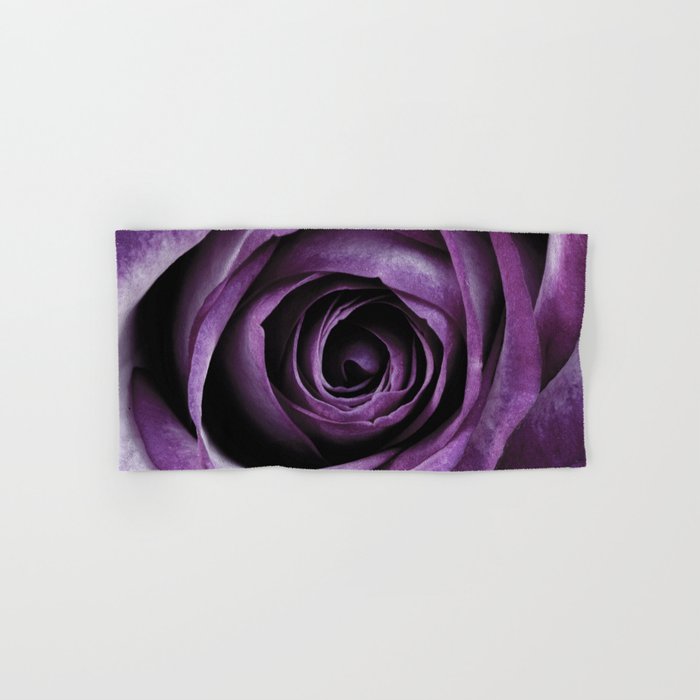 Purple Rose Decorative Flower Hand Bath Towel By Shirtsandgifts