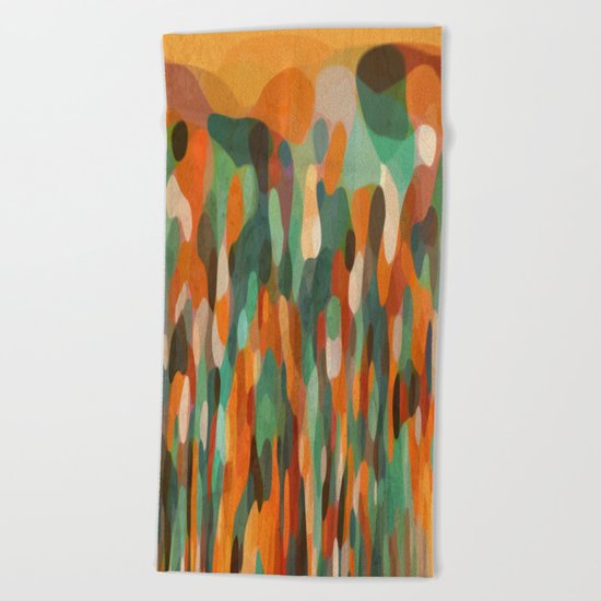 Tropical Meeting Beach Towel