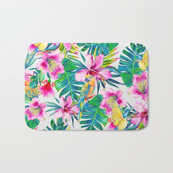 Parrot Beach Bath Mat