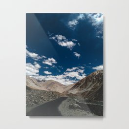 Mountains are calling Metal Print | Color, Film, Bluesky, Adventure, Highway, Roadtrip, Travel, Clouds, Roads, Digital 