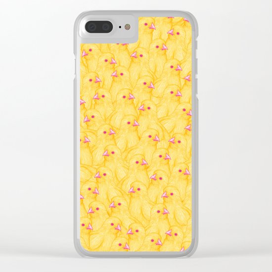 The Yellow Baby Chicks Club Clear iPhone Case