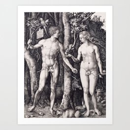 Adam and Eve by Albrecht Dürer Art Print
