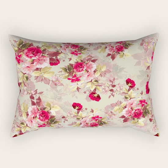 Vintage Roses Rectangular Pillow