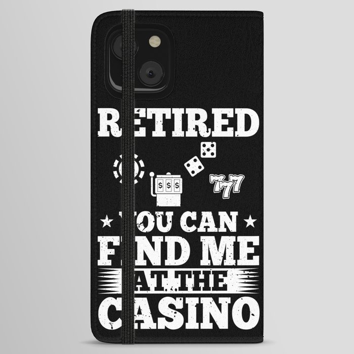 Casino Slot Machine Game Chips Card Player iPhone Wallet Case