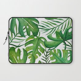 Tropical Jungle Palm Leaves Laptop Sleeve