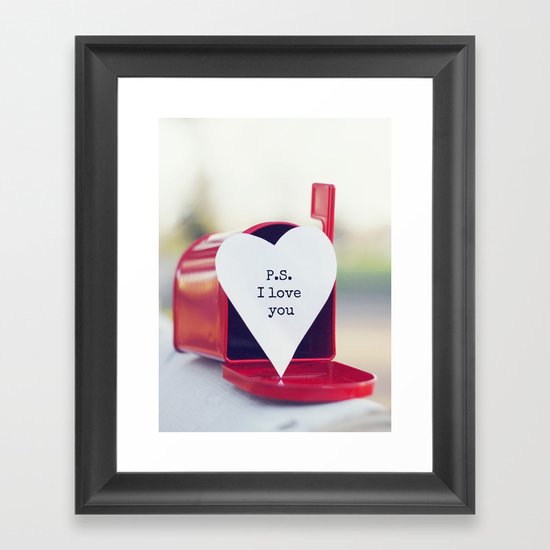 P.S. I love you Framed Art Print
