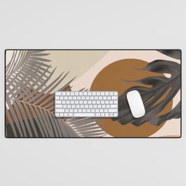 Intertwined Palm Leaves Finesse #2 #tropical #decor #art #society6 Desk Mat