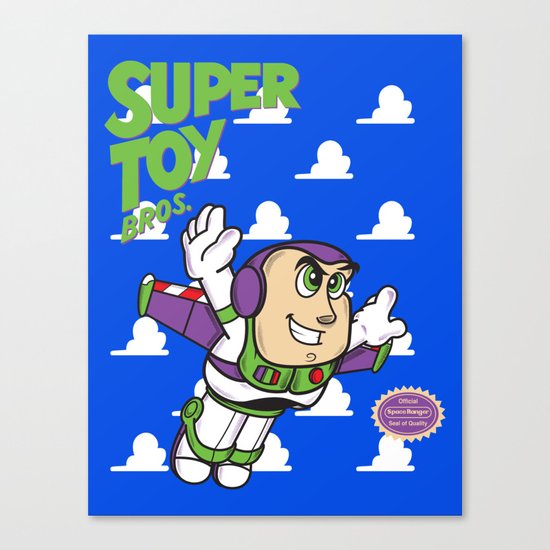 Super Toy Bros. Canvas Print