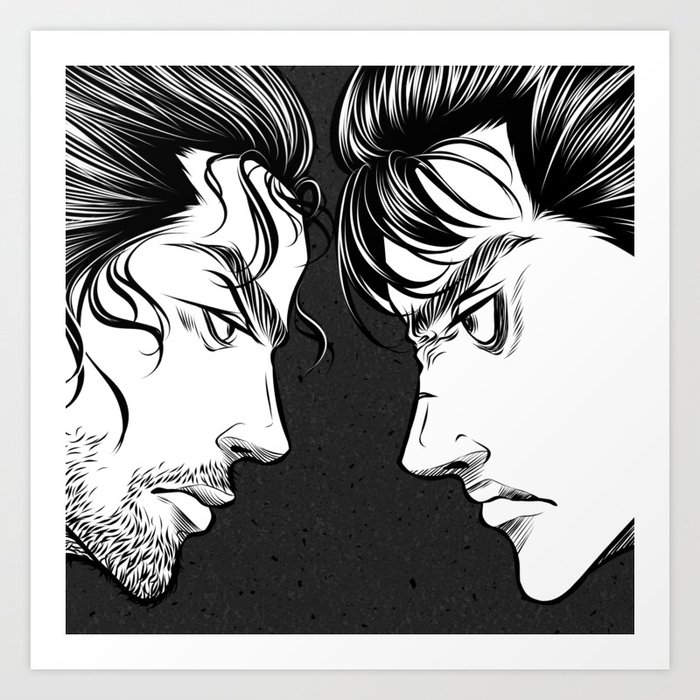 Vagabond x Berserk Art Print by cristina-chiru | Society6