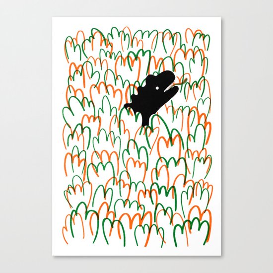 Jungle Dinosaur Canvas Print