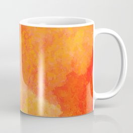Orange watercolor paint vector background Coffee Mug
