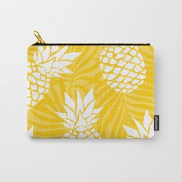Bright Yellow, Summer, Pineapple Art Carry-All Pouch