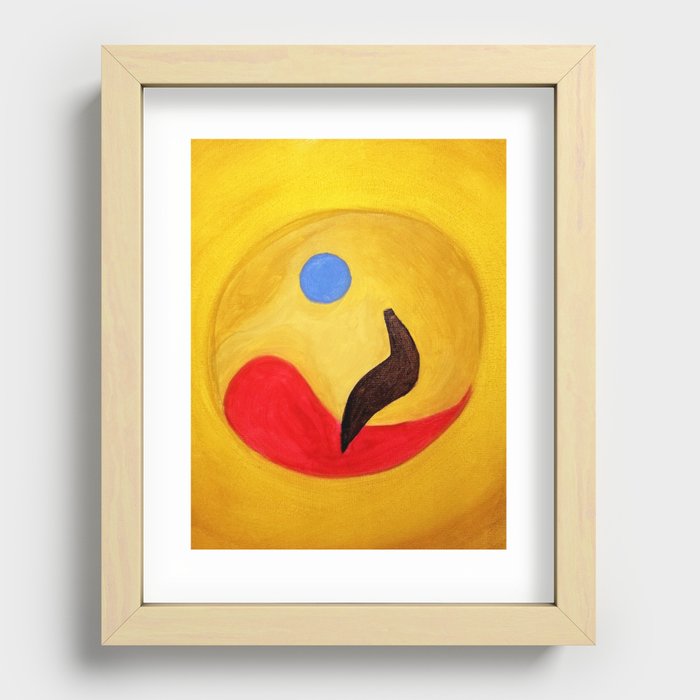 Positive Vibes Recessed Framed Print