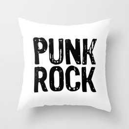 Punk Rock Throw Pillow