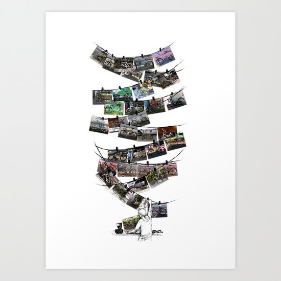 BICYCARAZZI Art Print