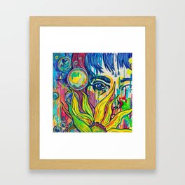 Melancholy Bubbly W/ A Side of Uncertainty Framed Art Print