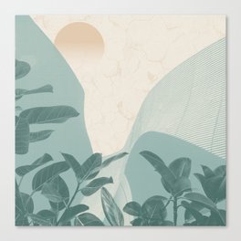 Cool Breeze Leaves Canvas Print