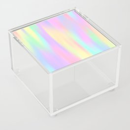 Kawaii rainbow blurred fantasy Acrylic Box