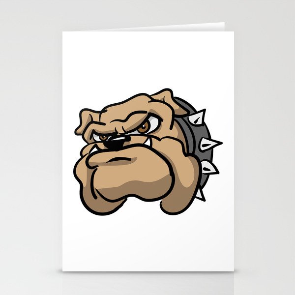Cartoon Bulldog Stationery Cards