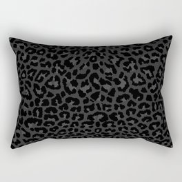 Dark abstract leopard print Rectangular Pillow