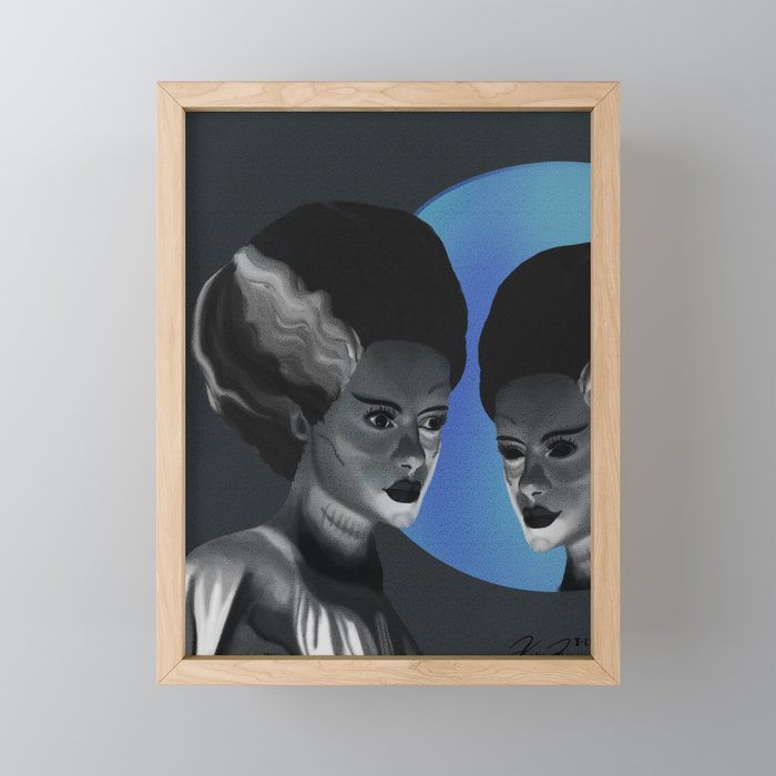 Bride of Frankenstein Framed Mini Art Print