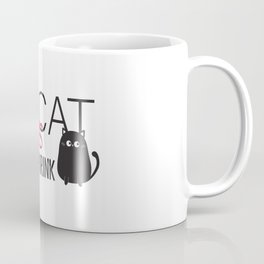 my cat is my shrink Coffee Mug | Black Cat, Shrink, Cute, Cat, Cats, Digital, My Cat, Graphicdesign, Cat Lovers 