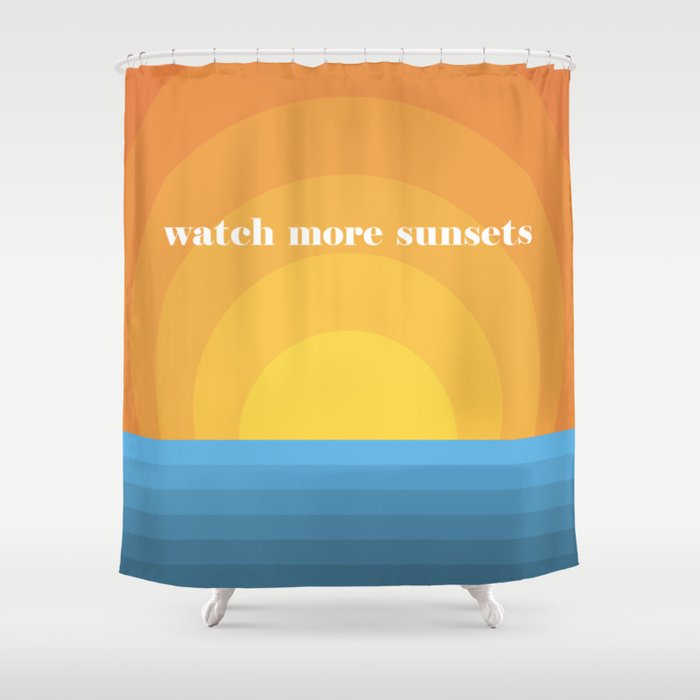 Watch More Sunsets Shower Curtain