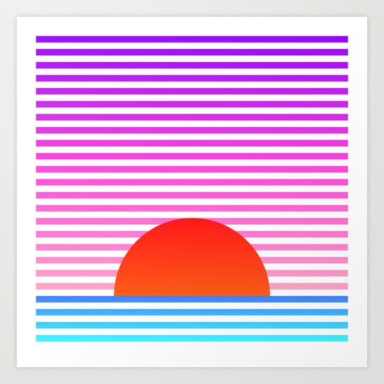 "Sun's Coming Up, Like a Big Bald Head" Art Print