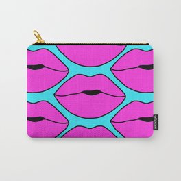 Hot Pink Close up Lips Carry-All Pouch