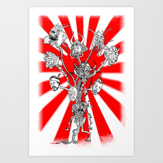 seppuku monster Art Print