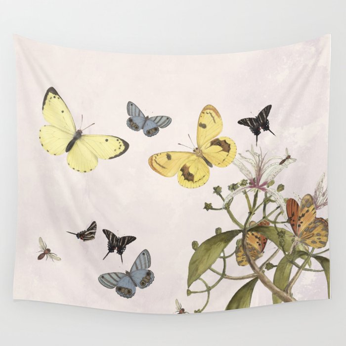 Let us dance in the sun- butterflies  Wall Tapestry