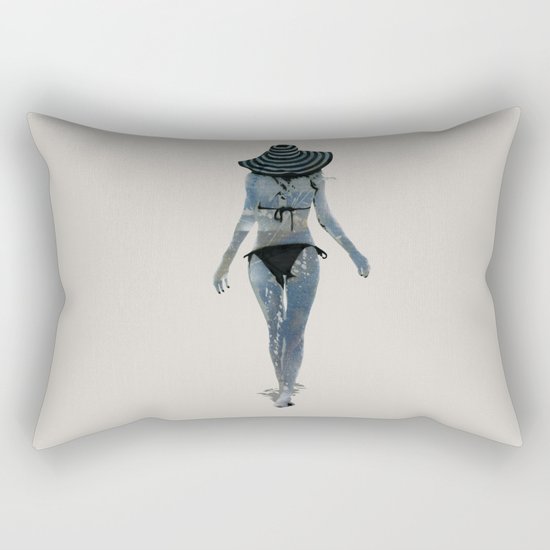 Summer Stencil Rectangular Pillow