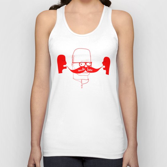 Documenting the Discovery of the Handlebar Mustache Unisex Tank Top