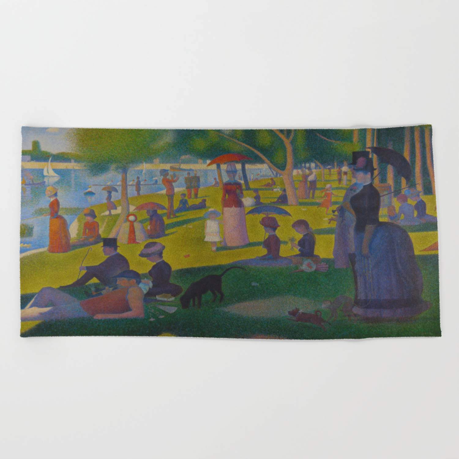A Sunday Afternoon On The Island Of La Grande Jatte Painting By
