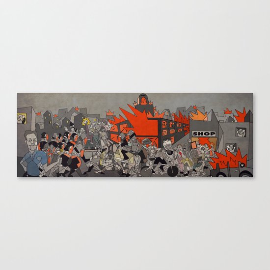 2011 London Riots Canvas Print