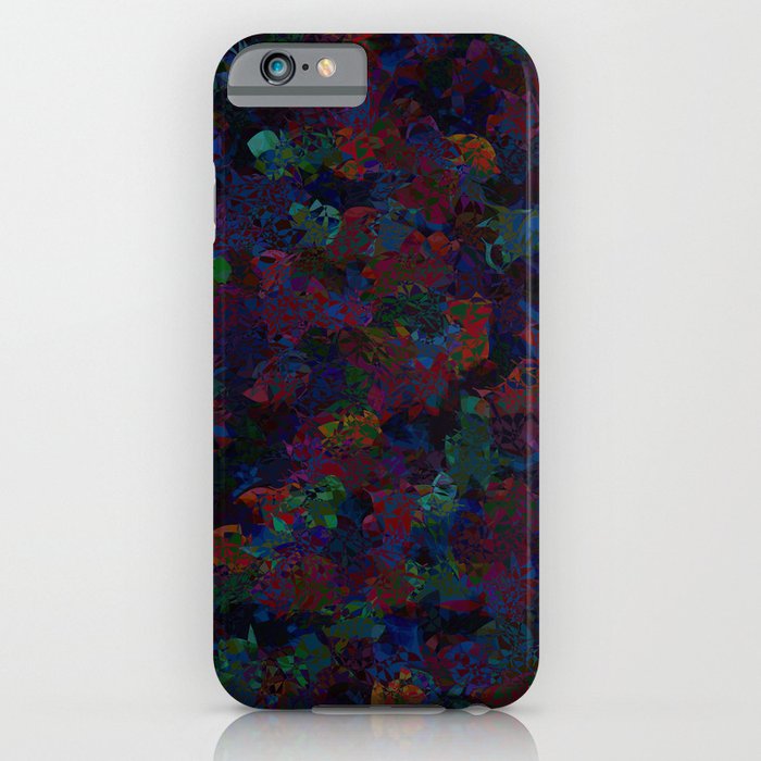 Cubism colorful flowers iPhone Case