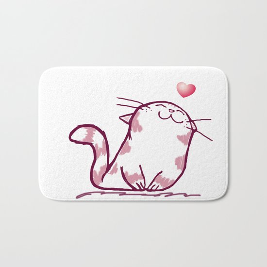 Kitty Love Bath Mat