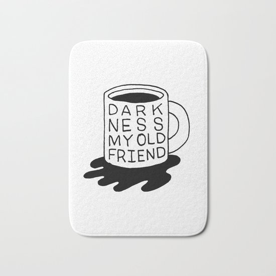 darkness my old friend Bath Mat