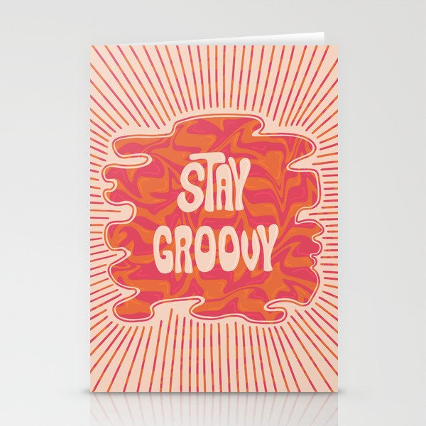 Stay Groovy Stationery Cards